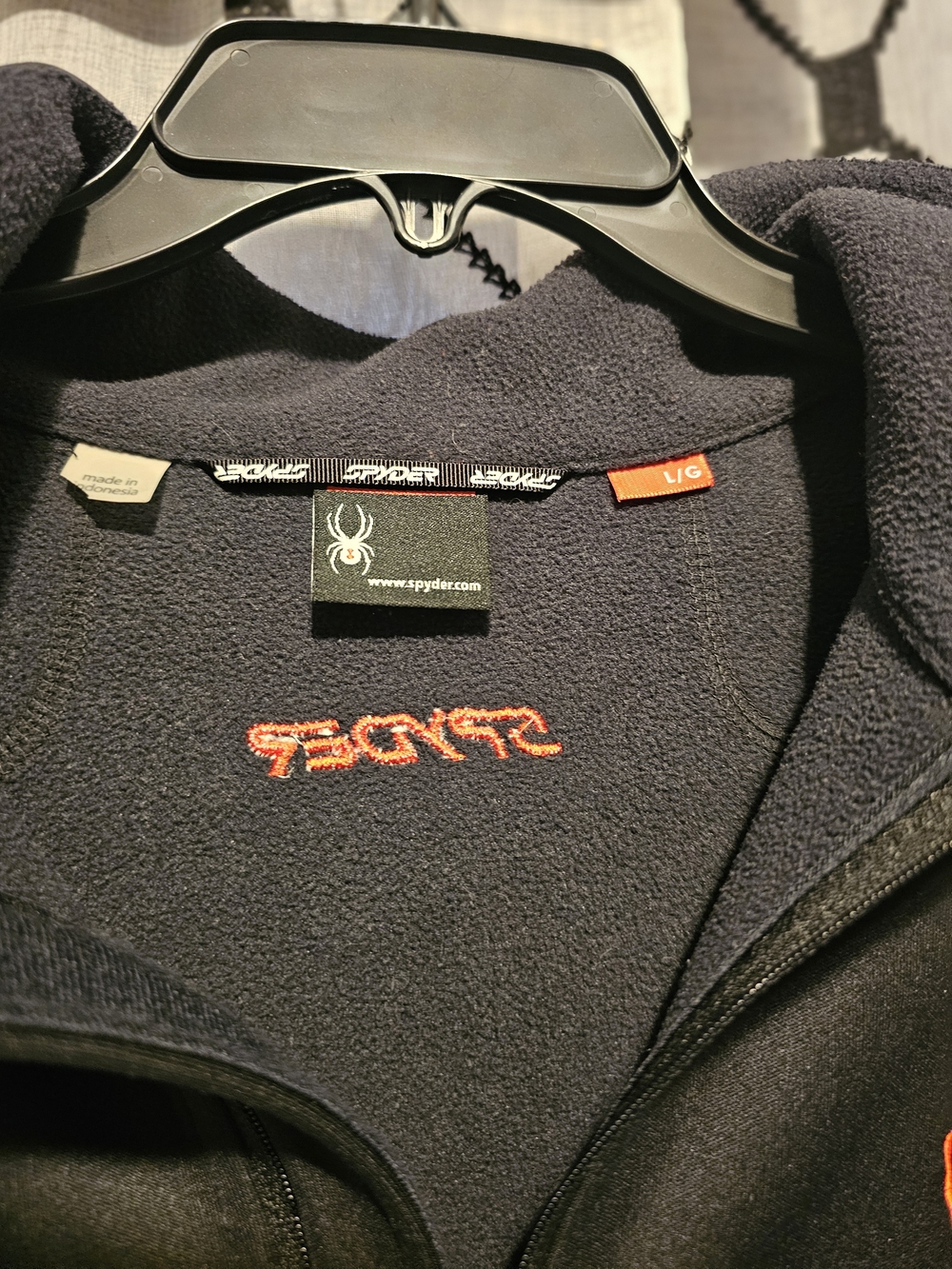 Spyder Men's Black Half-Zip Pullover - Picture 2 of 3